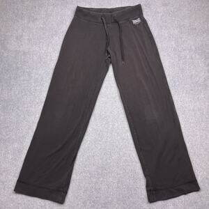 everlast sport pants womens m black wide leg stretch drawstring